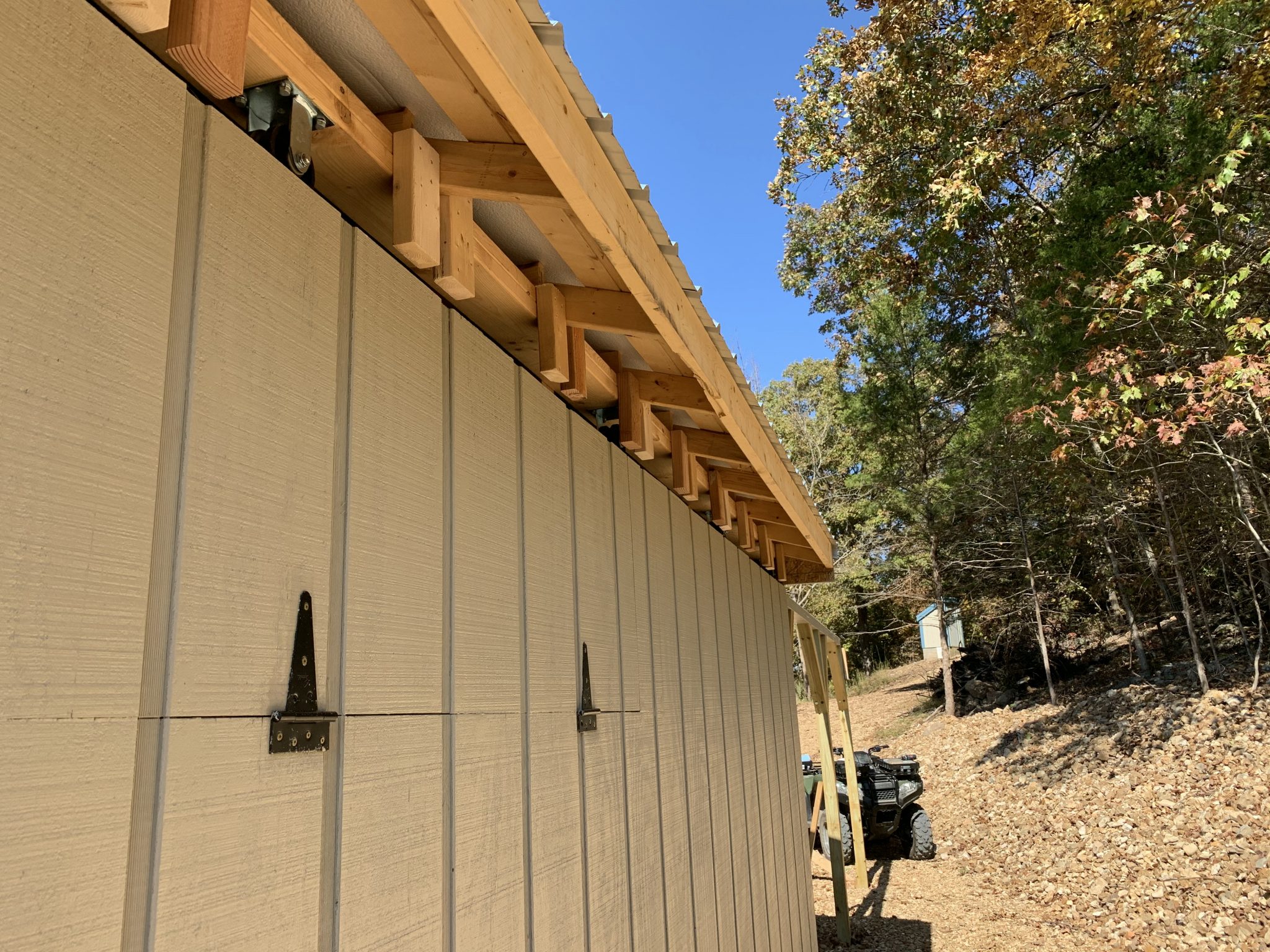 Roof Peak Trim, Window Boxes and Brush Stripping